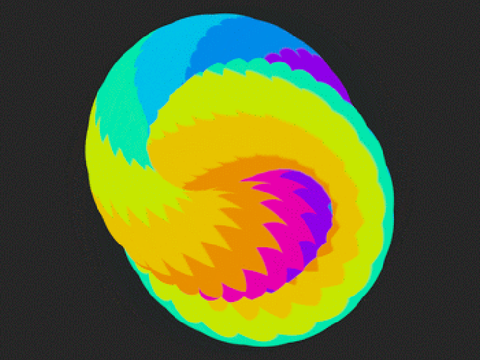 Satisfying Rainbow Swirl