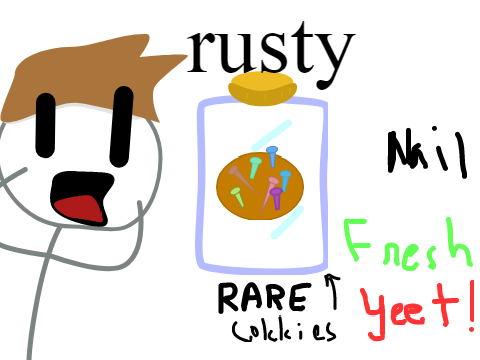 rare fresh  rusty nail cookie #cor #cookie