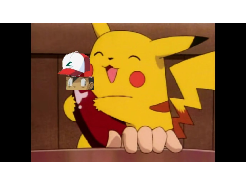 Pikachu and Ketchum