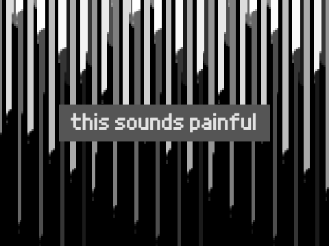 Static, but it's painfully audible and incredibly laggy
