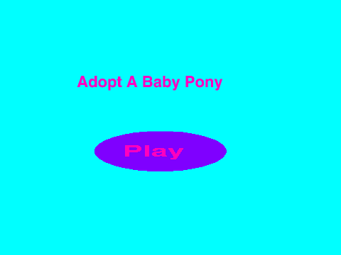 Adopt A Baby Pony