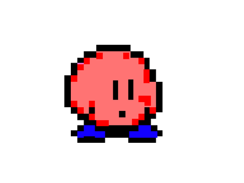 Kirby Pixel Art red