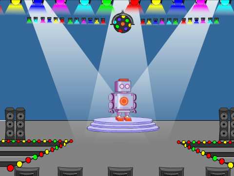 the dancing robot!!!!