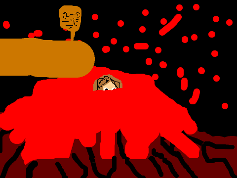 dumby in a volcano