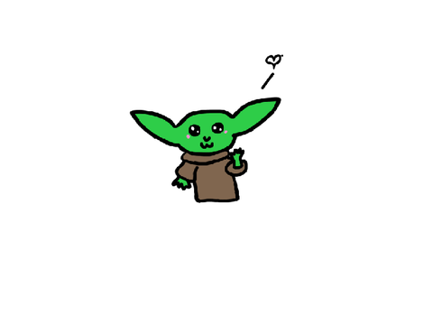 Baby yoda! :3