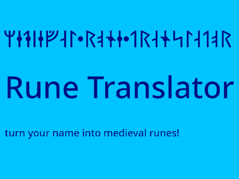 Rune Translator (mobile friendly!)