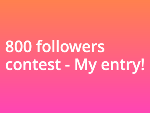 800 contest - My Entry