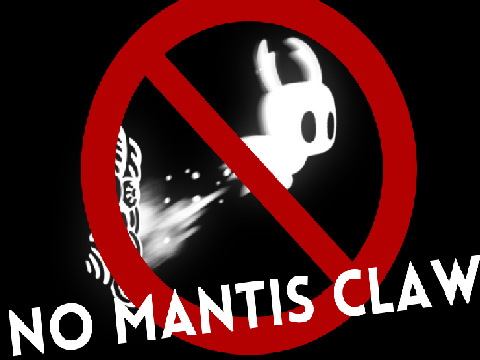 Trying to beat Hollow Knight without the Mantis claw!