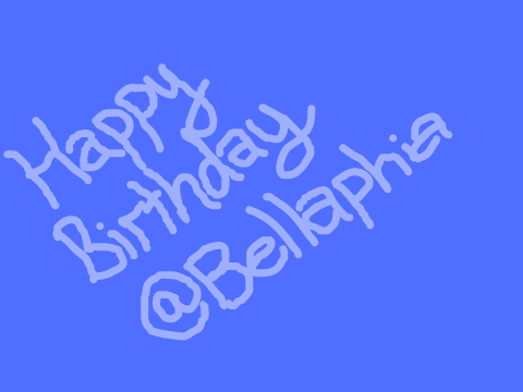 HAPPY BIRTHDAY @Bellaphia 