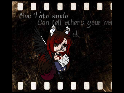 One fake smile, Can tell others your not ok