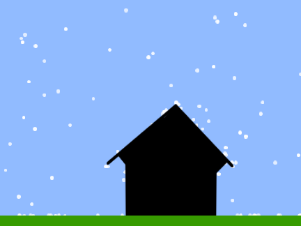 Sticky Snow Particles