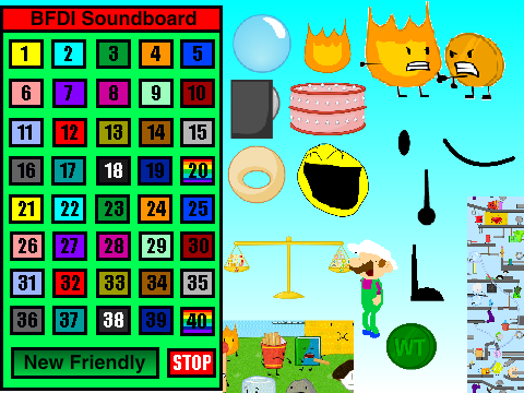 BFDI Soundboard + Sprites remix remix