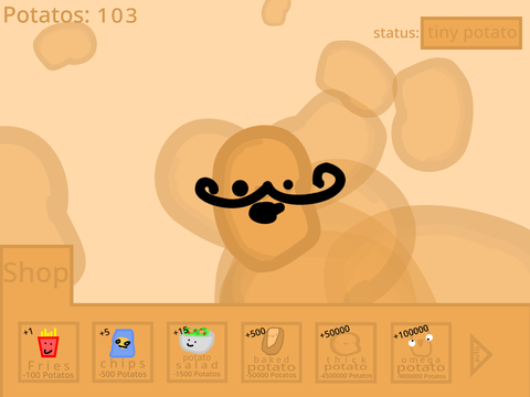 potato clicker but the music is broken