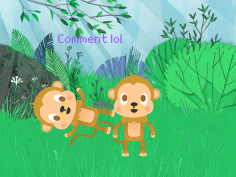 Monkey spinning monkey