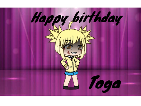 Happy birthday toga