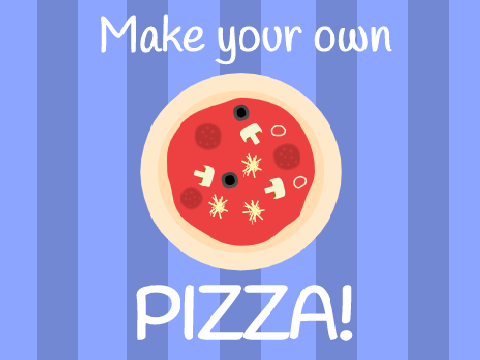 Make your own pizza! ‏‏　　　　　　　　　　　　　　　　　　‎‏‏‎‏‎‏‏‎#games #art #NeelDaPeel