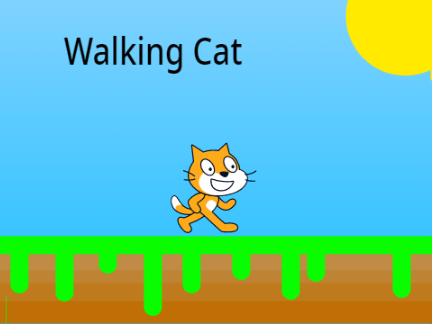 Walking Scratch Cat