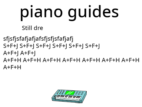 Virtual Piano (One octave)