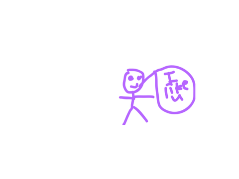 I like u “ this does not mean I actually like 