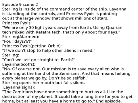 Aurora's lines for episodes 8-9