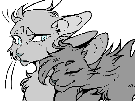 Some drawings by @GlitchedWolf