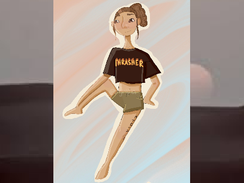 girl on the street (+ two lettering things)