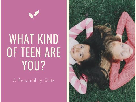 What Kind Of Teen Are You? || A Personality Quiz