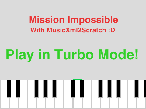 Mission Impossible Theme - MusicXml2Scratch