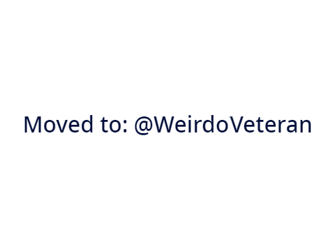 Moved to: @WeirdoVeteran