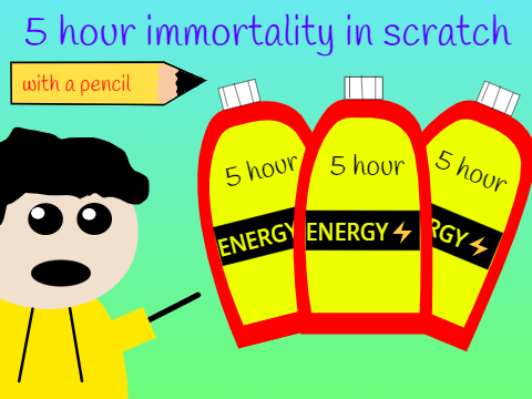 5 hour immortality in scratch animated with a pencil