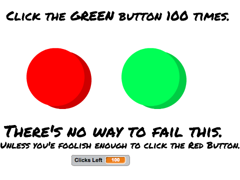 The simplest game in the Scratch universe