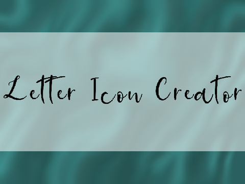 Letter Icon Creator