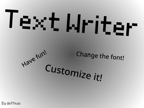text writer asset