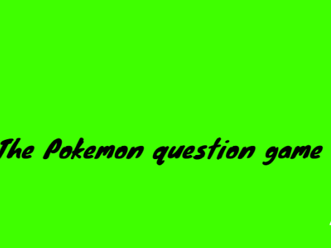 the pokemon question game