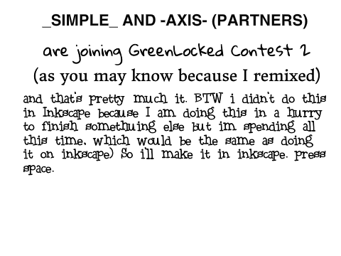 GreenLocked 2 Signups Entry for -Axis- + _Simple_