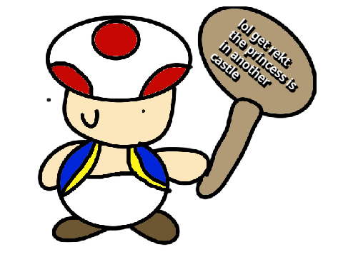 So I drew toad...