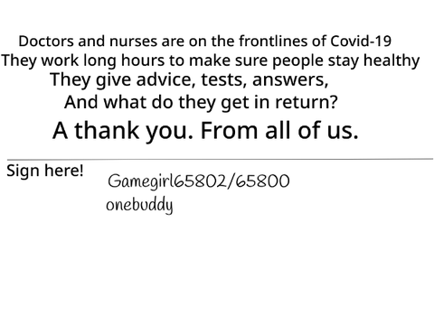 To all healthcare workers, thank you. remix