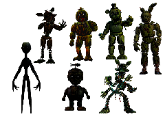 FNAF 3 sprites
