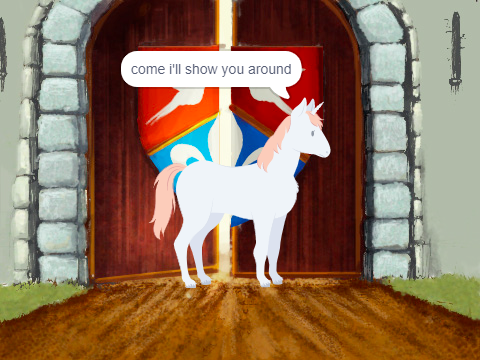 ★✼☆Unicorn In A  Castle 1★✼☆