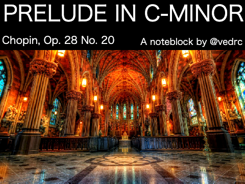 Chopin - Prelude in C Minor (Noteblock + Parallax)