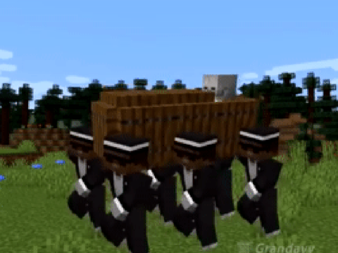 マイクラで棺桶ダンスw