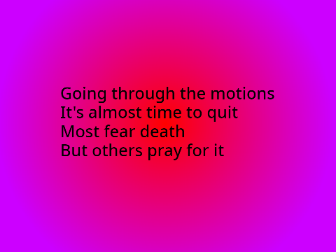 Depression Poem