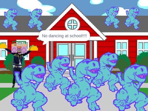 Dancing Dino's/ I’m blue school remix