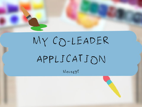 application for co-leader