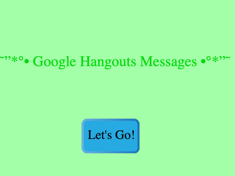 Google Hangouts Messaging