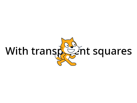 Transparent squares