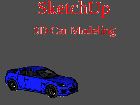 SketchUp 3D Car Models I Made