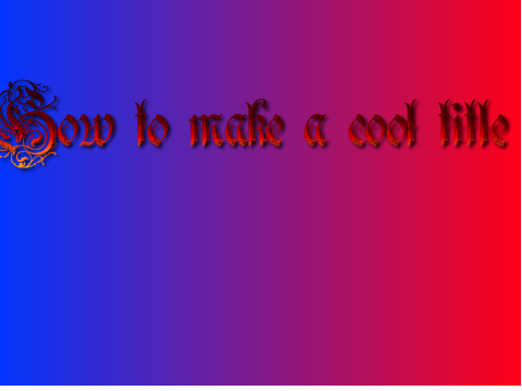 How to create a cool Title remix