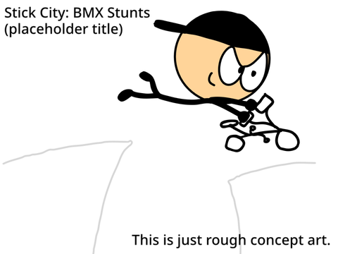 Stick City: BMX Stunts (placeholder title): Concept Art