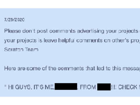 When you report your own comment